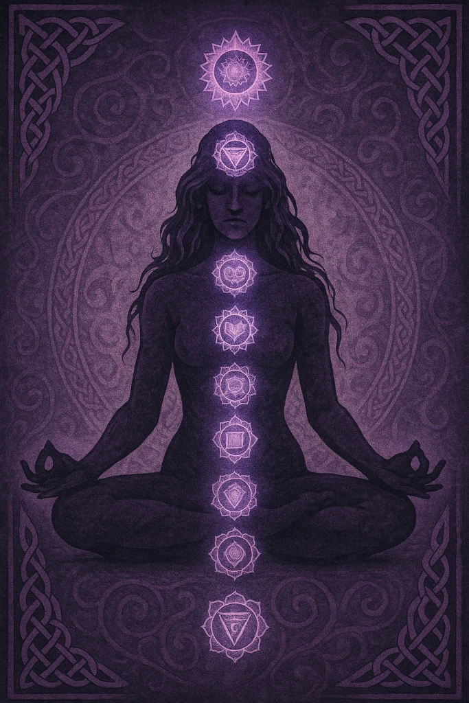 Illustration af Chakra og Yoga: Balance Dine Energicentre Gennem Bevægelse