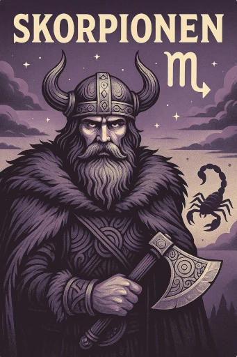 Illustration af Stjernetegn i November: Skorpionen og Skytten
